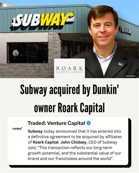 Subway, the renowned sandwich chain, has been acquired by private ...