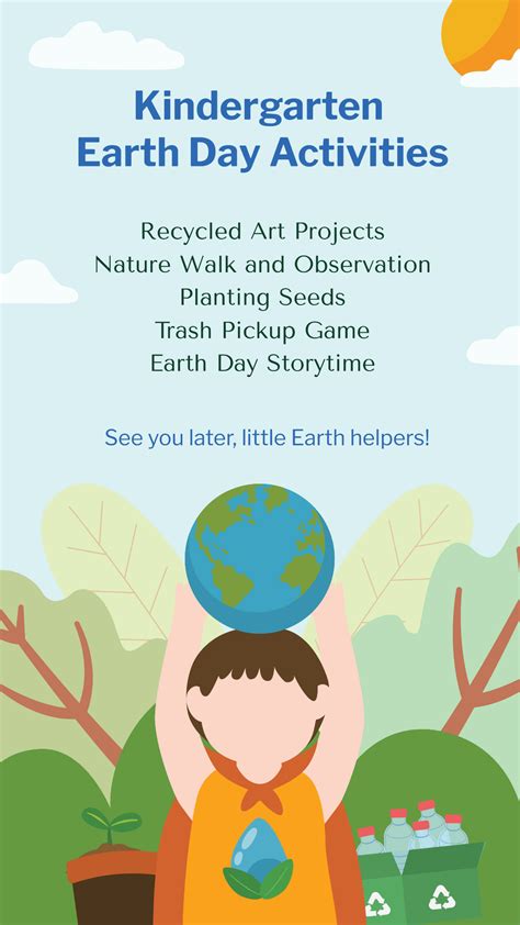 Free Kindergarten Earth Day Activities Template to Edit Online