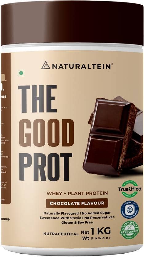 NATURALTEIN Good Prot 1kg Chocolate | 22g Protein | Natural & Clean ...