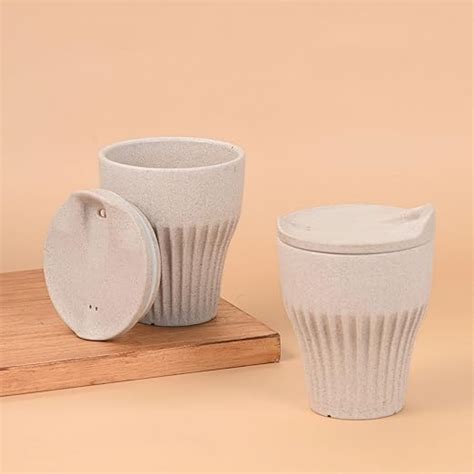 Buy Eha Earth Friendly Rafter Coffee Mug with Lid | Tea Cup Set | 300 ...