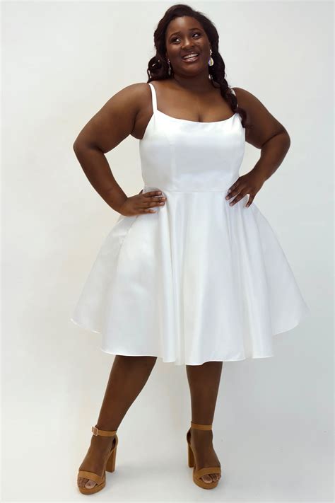 Little White, Black Plus Size Party Dress - Sydney's Closet CE2401