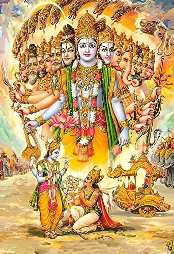 wallpics® Lord Vishnu Religious Painting Poster Waterproof Canvas Print ...