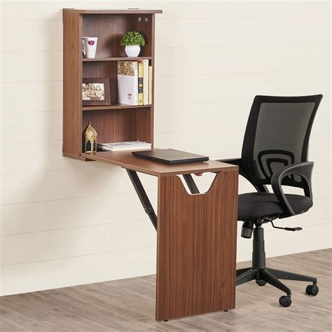 Buy Helios Flex Wall Mounted Folding Multipurpose Table - Brown from ...