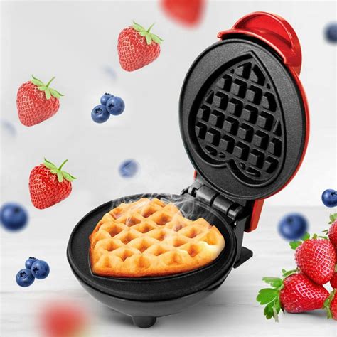 Mini Waffle Maker Machine Waffle Iron Home Appliances Kitchen Gift Eas