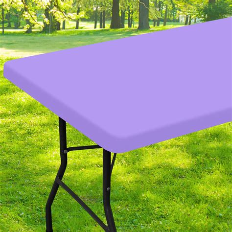 Amazon.com: Smiry Rectangle Picnic Table Cloth, Waterproof Elastic ...