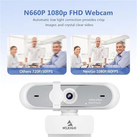 NexiGo N660P | 1080P 60FPS Webcam with Software Control | Dual ...