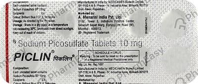 Piclin 10 MG Tablet (10): Uses, Side Effects, Price & Dosage | PharmEasy