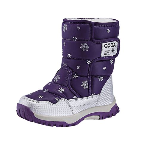 OVINYER Children Snow Boots Shoes Winter Boots Lovely Kids Shoes ...