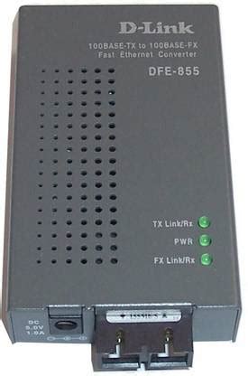 D-Link DFE-855MI media converter converts 10/100BASE-TX Ethernet ...