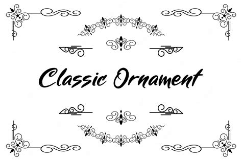 Premium Vector | Classic ornament frame, vintage border set Premium Vector