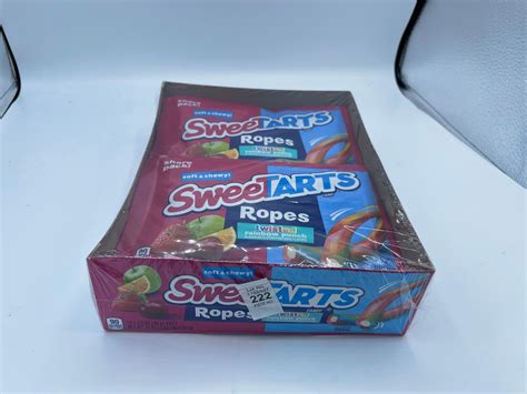 Lot - sweet tarts ropes displpay of 12