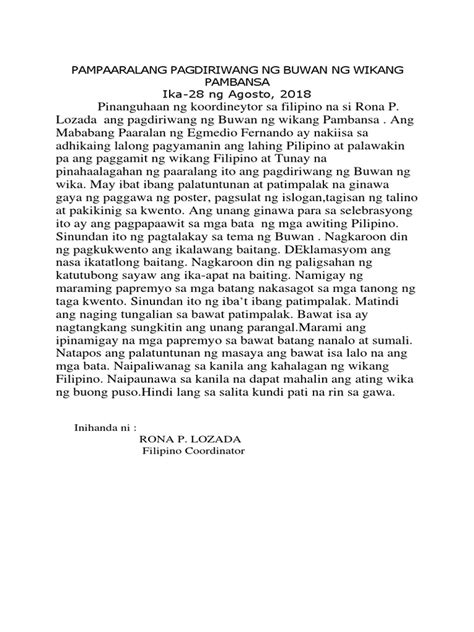 Image result for Narrative Text Template Tagalog