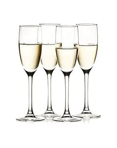 Buy Luminarc Glass Champagne Glass - Set of 4, Transparent, 160ml ...
