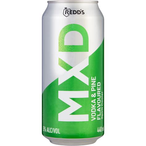 Redd's MXD Vodka & Pine Flavoured Spirit Cooler Can 440ml | Spirit ...