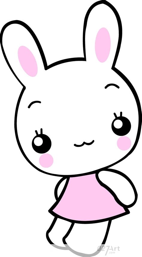 粉色兔子简笔画画法图片步骤🎬小小画家