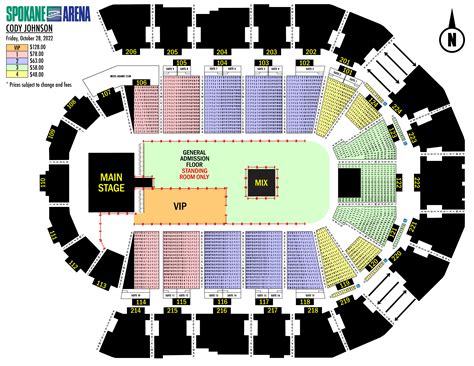 Image result for Spokane Arena Seating Chart