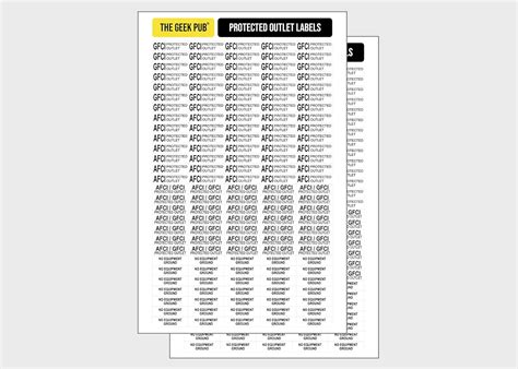 Amazon.com: 280pcs GFCI Protected Outlet Label | GFCI AFCI No Equipment ...