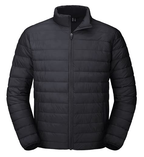 MAGCOMSEN Puffer Jacket Men Packable Down Jacket Lightweight Winter ...