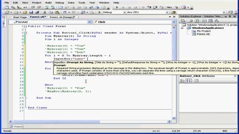 Image result for Array Visual Basic 2010 Tutorial
