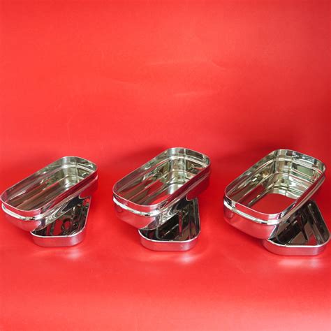 Rectangle Lunch Box – Set of 3 | Stainless Steel Lunch Containers ...
