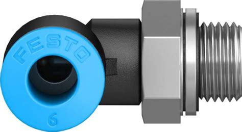 QSL-G1/8-6 Festo | Festo QS Series Elbow Threaded Adaptor, G 1/8 Male ...