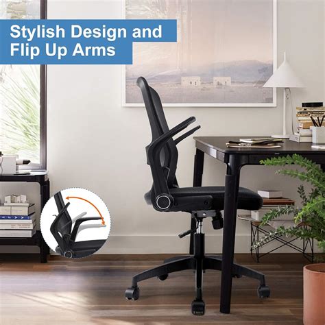 COMHOMA Office Chair with Flip-up Armrests Ergonomic India | Ubuy