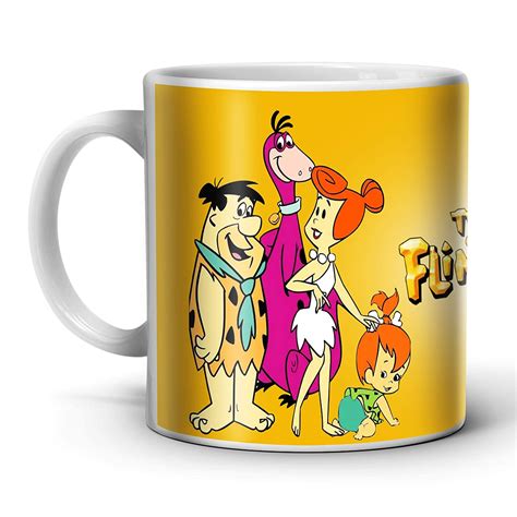 Buy Indian Tag The Flintstones Cartoon Printed Ceramic Coffee Mug for ...
