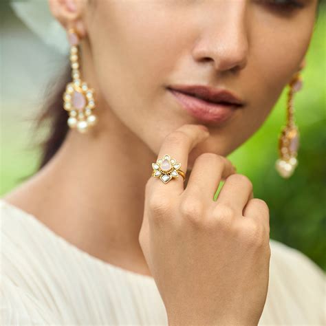 Gulmohar Pastel Ring (adjustable)