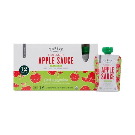Organic Apple Sauce Pouches - Thrive Market