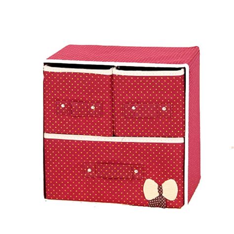 SONICKARTS Foldable 3 Drawer Storage Box Organizer Closet Divider ...