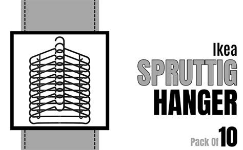 Ikea SPRUTTIG Hanger, Black (Pack of 10)(Polypropylene) : Amazon.in ...