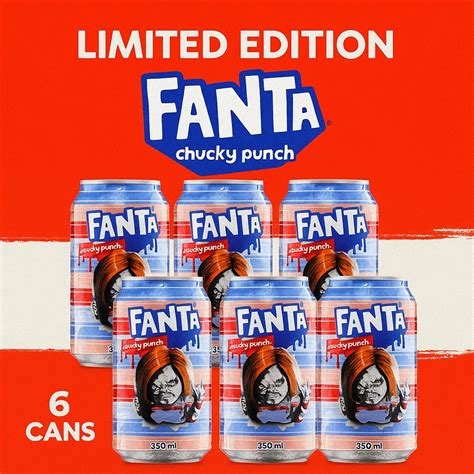 Kit 6 Latas Fanta Mistério Chucky Punch 350ml Refrigerante Sabores ...