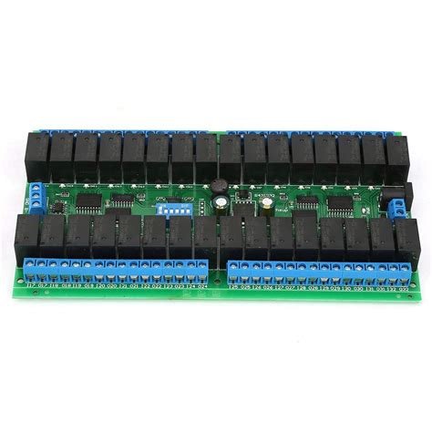 Relay Module, R421C32 DC12V 32 Channel RS485 Relay Modbus RTU Protocol ...