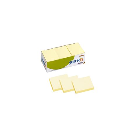 STICK'N 1.5 x 2" YELLOW STICKY NOTES