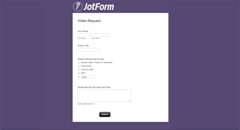 Image result for Jotform. Form Example