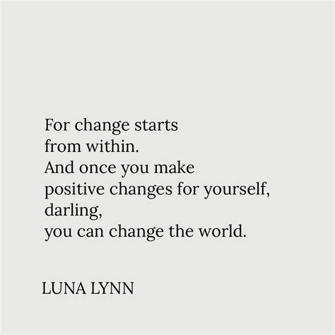 Change Starts from Within