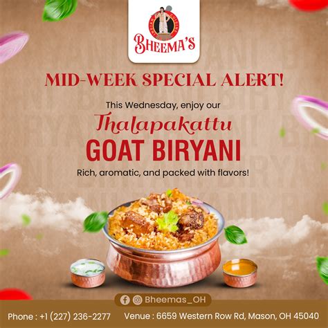 Bheema’s Indian Cuisine & Spirits | 🔥 Mid-Week Special Alert! 🍛 This ...