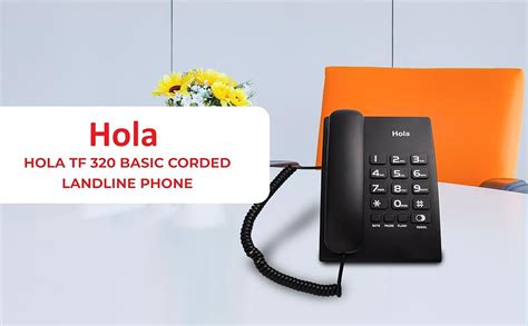 Hola TF 320 Basic Corded landline Phone with Tone/Pulse, Wall/Desk ...