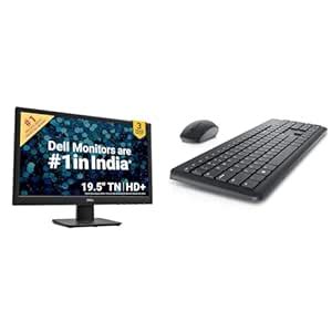 Dell-D2020H 20" (49.53 cm) HD+ Monitor, TN Panel, Contrast Ratio 600:1 ...