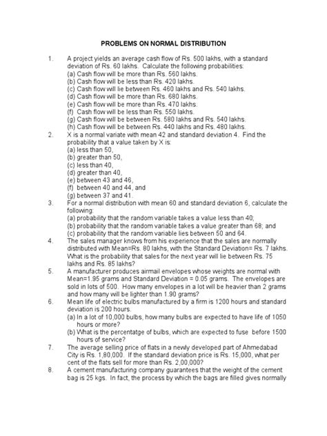 Normal Distribution Example Problem 的图像结果