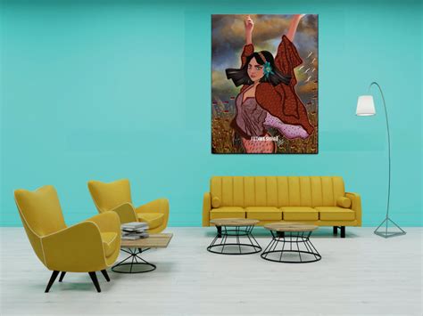 The Artist In Herself Wall Art – Myindianthings