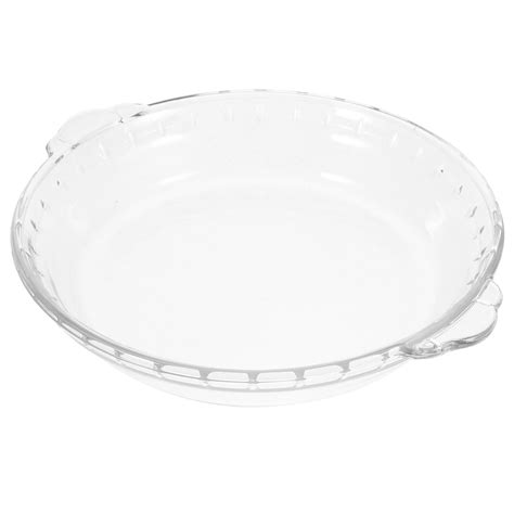 8 Inch Glass Pie Plate Pie Baking Dishes Transparent Microwave Oven ...