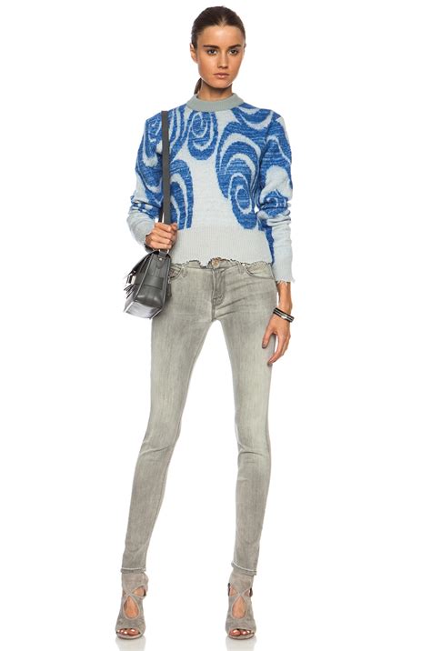 Acne Studios Gaze Wool-Blend Sweater in Cobalt Blue | FWRD