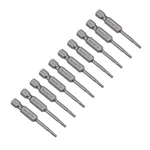 uxcell 10 Pcs TA20 Magnetic Triangular Head Screwdriver Bits, 1/4 Inch ...