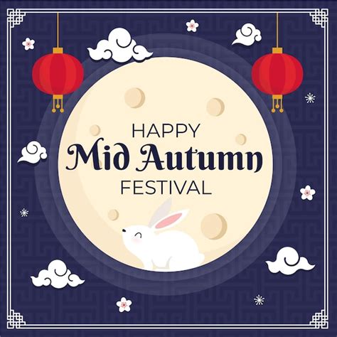 Flat design mid autumn festival | Free Vector