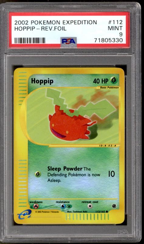 Pokemon Expedition Reverse Holo Foil Hoppip 112/165 PSA 9 | DA Card World