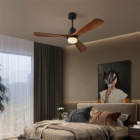 Buy Chriari Ceiling Fans with Lights, 60 Wood Ceiling Fan with Remote ...