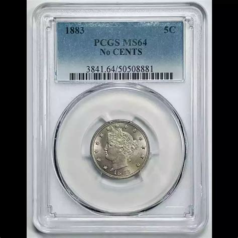 1883 Liberty Head Nickel PCGS MS-64 No CENTS Nice Luster! - Bob Paul ...