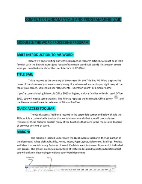 Image result for Word Module 2 Lab Project