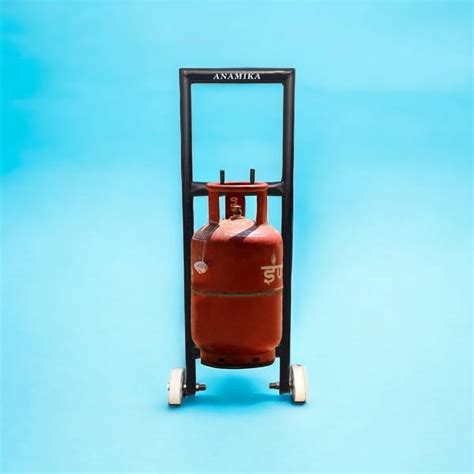 ANAMIKA Anamika Heavy Duty LPG Gas Cylinder Trolley with two wheels 12 ...
